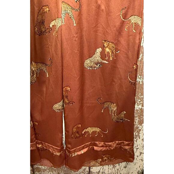 Umgee Brown Leopard Print Jumpsuit - Picture 7 of 10